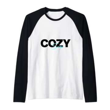 Cozy Snap: Black Logo Raglan Baseball Tee for Ultimate Comfort and Style