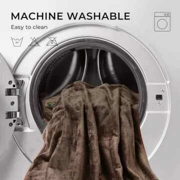 Luciphia Waterproof Blanket for Large Dogs Liquid Proof Furniture Protector Washable Pet Reversible Bed Cover for Couch Soft Sherpa Fleece Cat Blanket Coffee+White Medium（57" x 40"）