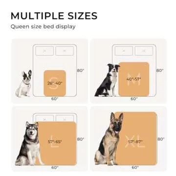 Luciphia Waterproof Blanket for Large Dogs Liquid Proof Furniture Protector Washable Pet Reversible Bed Cover for Couch Soft Sherpa Fleece Cat Blanket Coffee+White Medium（57" x 40"）