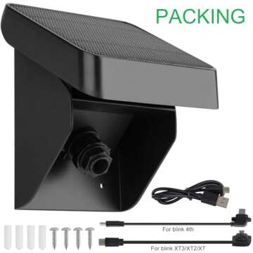 Uogw Solar Panel Charging Mount for Blink Cameras