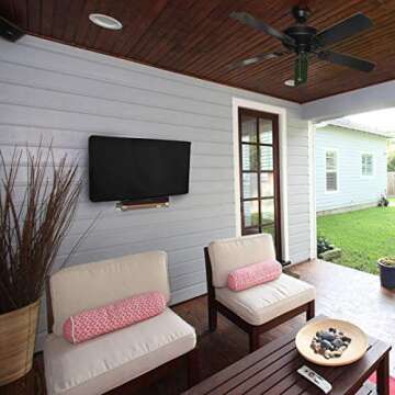 KOLIFE K LIFE Outdoor TV Cover 40 to 43 inches, Waterproof and Weatherproof, Fits Up to 39.5''W x 25''H for Outside Flat Screen TV