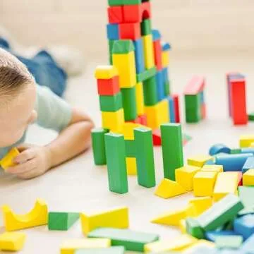 Melissa & Doug - 200 pcs Wooden Block Set for Kids