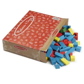 Melissa & Doug - 200 pcs Wooden Block Set for Kids