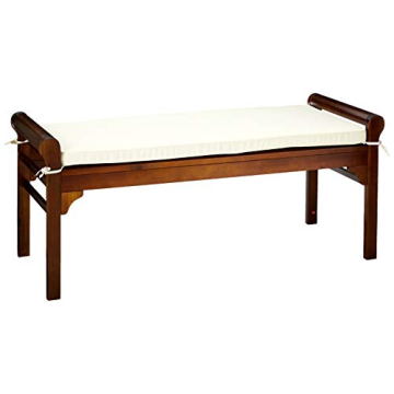 Christopher Knight Nelson Wood Bench with Comfortable Cushion