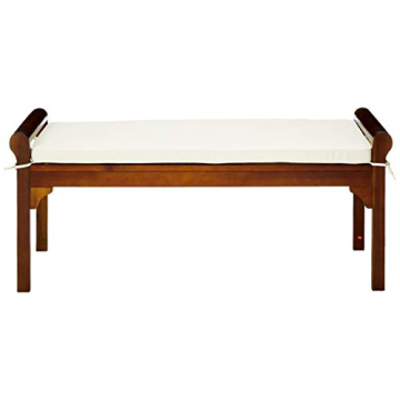 Christopher Knight Nelson Wood Bench with Comfortable Cushion