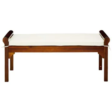 Christopher Knight Nelson Wood Bench with Comfortable Cushion