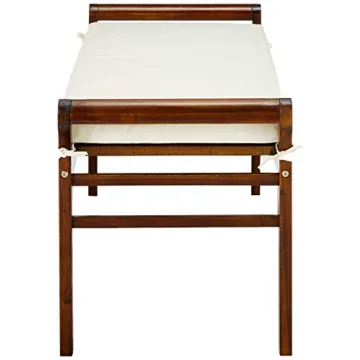 Christopher Knight Nelson Wood Bench with Comfortable Cushion