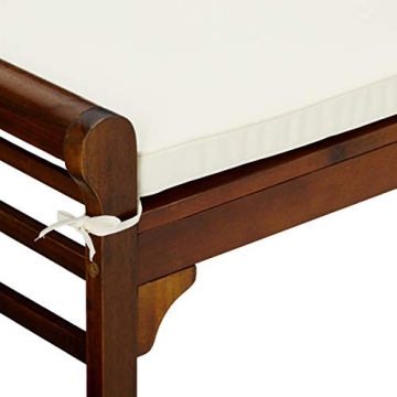 Christopher Knight Nelson Wood Bench with Comfortable Cushion