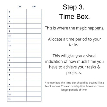 The Time Box Daily Planner for Effective Time Management