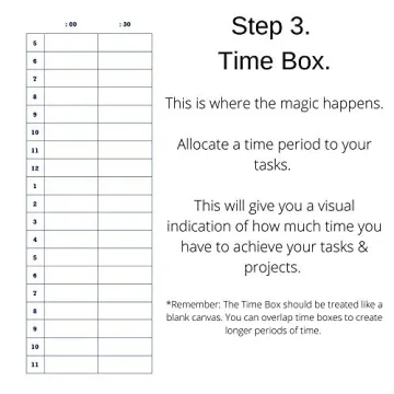 The Time Box Daily Planner for Effective Time Management