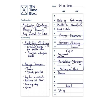 The Time Box Daily Planner for Effective Time Management