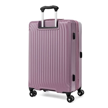 Travelpro Maxlite Air Hardside Expandable Checked Luggage, 8 Spinner Wheels, Lightweight Hard Shell Polycarbonate Suitcase, Orchid Pink Purple, Checked Medium 25-Inch