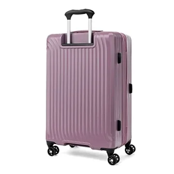 Travelpro Maxlite Air Hardside Expandable Checked Luggage, 8 Spinner Wheels, Lightweight Hard Shell Polycarbonate Suitcase, Orchid Pink Purple, Checked Medium 25-Inch