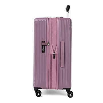 Travelpro Maxlite Air Hardside Expandable Checked Luggage, 8 Spinner Wheels, Lightweight Hard Shell Polycarbonate Suitcase, Orchid Pink Purple, Checked Medium 25-Inch
