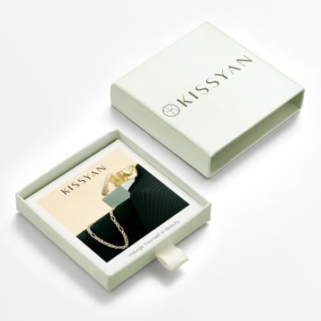 KissYan Colorful Initial Necklace for Women