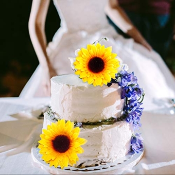 AGEOMET 32pcs 3.5" Artificial Sunflowers for Home Decor