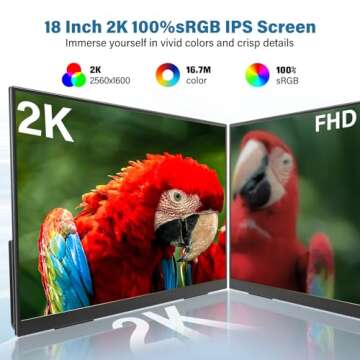 InnoView 2K 180HZ Portable Monitor - Ultimate Gaming Experience