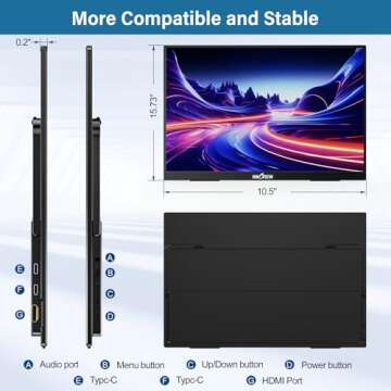 InnoView 2K 180HZ Portable Monitor - Ultimate Gaming Experience