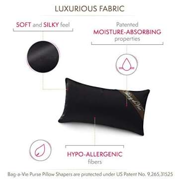 Bag-a-Vie Handbag Purse Shaper Pillow - Mini Flap Bags