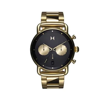 MVMT Blacktop II Analog Watch - Vintage Chronograph for Men - 50m Water-Resistant