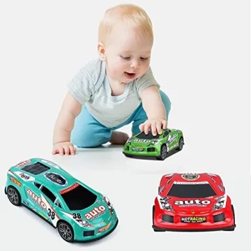 ZOHANINDL Friction Power Car Toys Set for Kids Ages 3-7