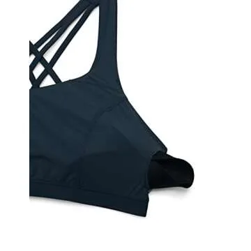 CRZ YOGA Strappy V Neck Sports Bra - Stylish Support for All