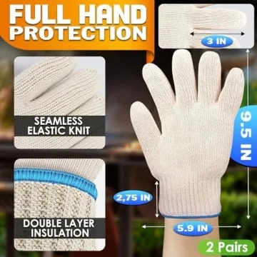 High Heat Resistant Gloves for Grilling and Cooking