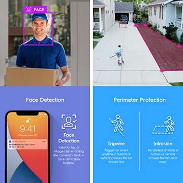 Amcrest UltraHD 4K IP PoE AI Camera with Night Vision