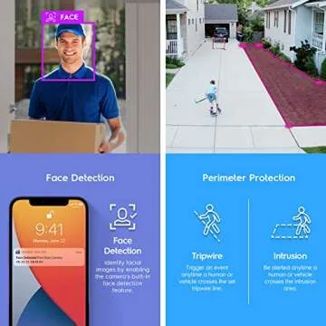 Amcrest UltraHD 4K IP PoE AI Camera with Night Vision