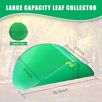 Portable Foldable Leaf Collector Bag for Easy Yard Cleanup