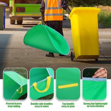 Portable Foldable Leaf Collector Bag for Easy Yard Cleanup