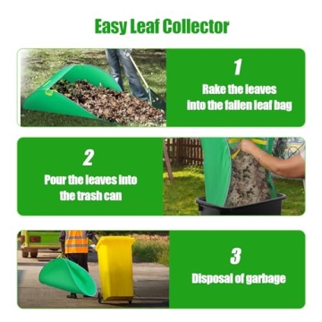 Portable Foldable Leaf Collector Bag for Easy Yard Cleanup