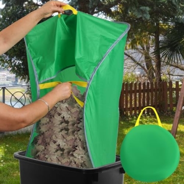 Portable Foldable Leaf Collector Bag for Easy Yard Cleanup
