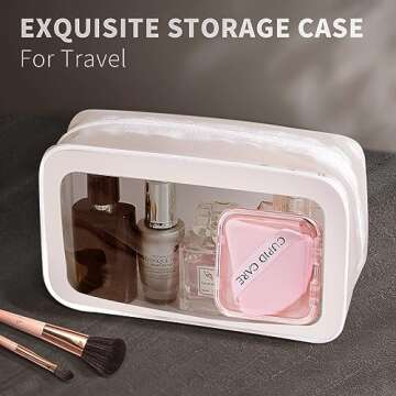 CUPID CARE Triangle Powder Puff Set with Travel Cases