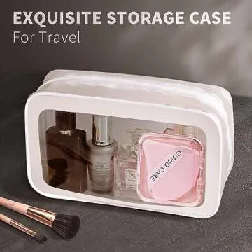CUPID CARE Triangle Powder Puff Set with Travel Cases