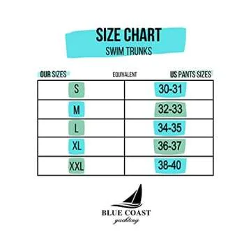 Blue coast yachting Men's Swim Trunks Quick Dry Swim Shorts Printed Bathing Suits with Mesh Lining and Pockets