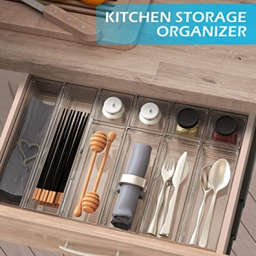 Soulmate Clear Drawer Organizer Set for Effortless Storage Solutions