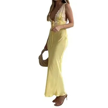 Backless Spaghetti Strap Maxi Dress for Summer Fun