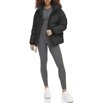 Levi's Women's Selma Hooded Puffer Jacket - Comfortable Cold Weather Style
