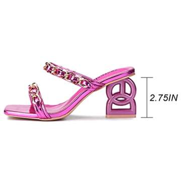 sexrosly Women's Block Heeled Sandals for Elegant Occasions