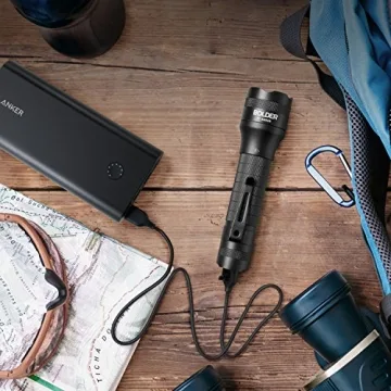 Anker Bolder LC40 Rechargeable Flashlight, Super Bright LED
