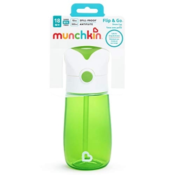 Munchkin Flip and Go Tritan Straw Cup for Toddlers
