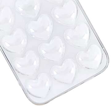 DMaos iPhone 14 Pro Max Case for Women, 3D Pop Bubble Heart Kawaii Gel Cover, Cute Girly for iPhone14 Pro Max 6.7 inch - Clear