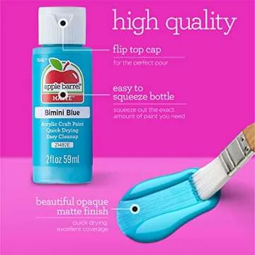 Apple Barrel Acrylic Paint Assorted Colors 2 oz for Crafts