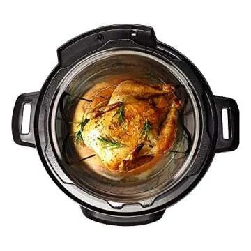 Steamer Rack Trivet with Heat Resistant Silicone Handles Compatible with Instant Pot Accessories 6 Q...