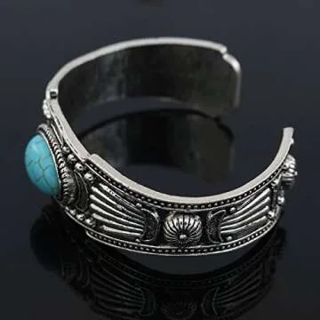 Jianxi Women's Turquoise Cuff Bracelet - Unique Gift Idea