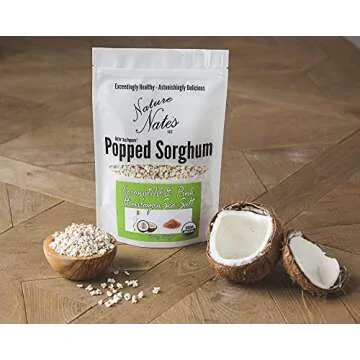 NATURE NATES Coconut Oil & Pink Himalayan Popped Sorghum, 4.3 OZ