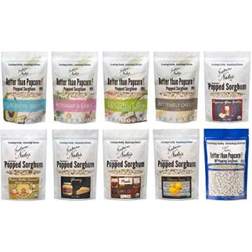 NATURE NATES Coconut Oil & Pink Himalayan Popped Sorghum, 4.3 OZ