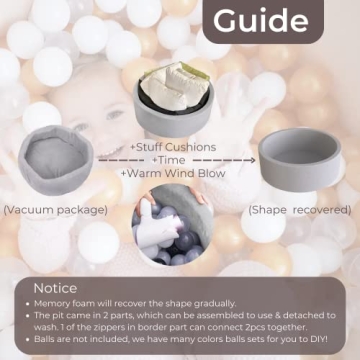 Wonder Space Deluxe Kids Ball Pit for Safe Play