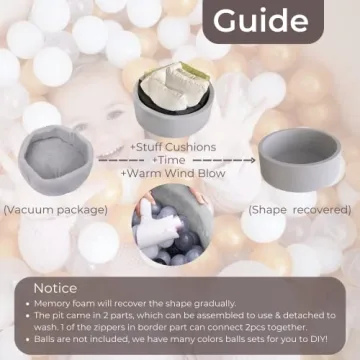 Wonder Space Deluxe Kids Ball Pit for Safe Play